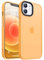 CANSHN Upgrade für iPhone 12 Hülle, iPhone 12 Pro Hülle [Militärschutz] Schutzhülle Samtige Touch Matt Anti-Kratzen Handyhülle iPhone 12/12 Pro Case, Orange