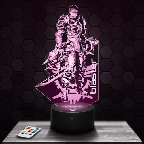 Lampe Blaster Lost A deko Zimmer Junge Lampe 3D Blaster Lost Aobjekt Gaming Gamer Videospiele Geschenk gedämpftes Licht Nachtlicht deko Büro. Eigenartig Geschenk Weihnachten Teenager