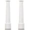 White Anti-Splash Tap Swirl Nozzle – Flexible Rubber Tap Top for ½ Inch Kitchen or Bathroom Taps (Pack of 2)