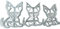 Chihuahua Ausstechform Cookie Cutter, Ausstecher (M: 7 x 9 x 1,2 cm)