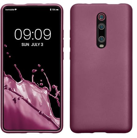 kwmobile Case kompatibel mit Xiaomi Mi 9T (Pro) / Redmi K20 (Pro) Hülle - Schutzhülle aus Silikon metallisch schimmernd - Handyhülle Metallic Lavendel
