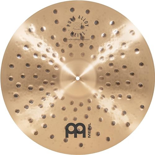 Meinl Cymbals Pure Alloy Traditional 55.9 cm Extra Hammered Crash-Ride — Made in Germany, 2 Jahre Garantie (PA22EHCR)