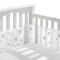 Bizcasa 2 Stück Bettumrandung Babybett,Babybett Umrandungen Breathable Netzgewebe Umrandungen,4-Seitiges Netzfutter für Kinderbetten-Verstellbar,Abnehmbar -340cmx30cm + 160cmx30cm