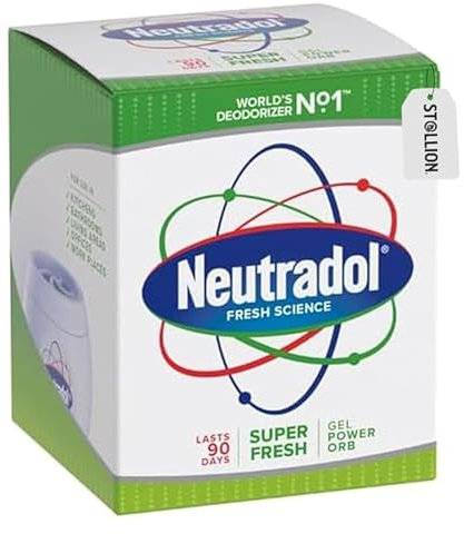 St@llion 135g Neutradol Super Fresh Gel Air Freshener Power Orb Destroyer | Eliminates Bad Odor of Pets, Foods | Odour Eliminator Gel with Long-Lasting Fragrance (Pack of 1)