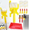 Kit de pinceaux pour bordure de peinture, rouleau de peinture murale pour coupe propre avec tige d'extension et plateau, ensemble combiné de coupe-bordures à main, fournitures de peinture portables,