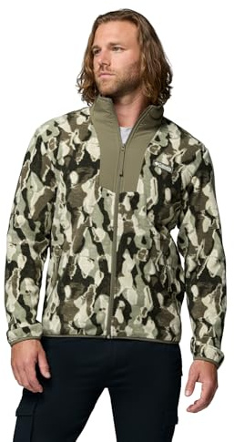 Columbia Herren Sequoia Grove™ Printed Full Zip Fleecejacke mit durchgehendem Reißverschluss (1er Pack)