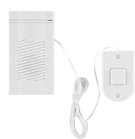 Laroal Wired doorbell Small Anti-theft Doorbell Two Batteries Powered Power Saving Small Design Ideal for Home Security and Convenience