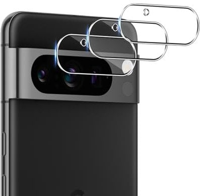 ELYCO for Google Pixel 8 Pro Camera Lens Protector, 3 Pack Camera Protector 9H Hardness Tempered Glass Lens Film Ultra Clear Thin Anti-Oil/Anti-Dust Protection