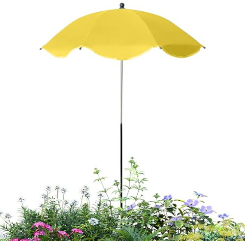 Parasol pour d'extérieur réglable pour , protection solaire UPF 50+, couverture d' pour de jardin, en pot, 103 x 60 cm