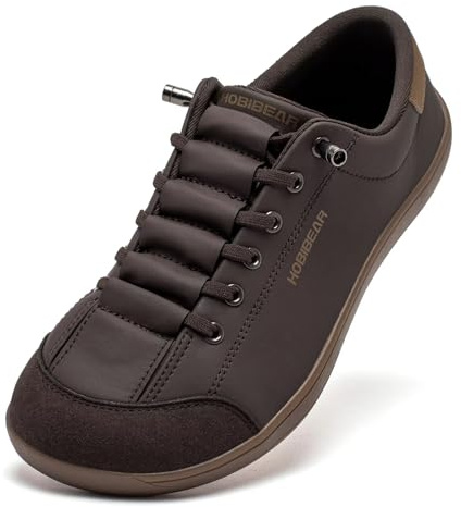 HOBIBEAR Womens Mens Wide Minimalist Barefoot Fashion Trainers Zero Drop Shoes