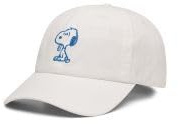CODELLO X Peanuts Baseball-Cap mit Snoopy-Motiv, Weiß