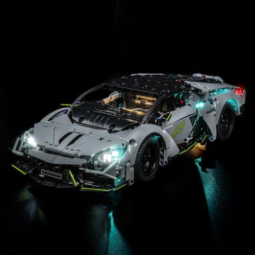 Led Beleuchtungs Set kompatibel mit Lego Lamborghini Revuelto Supersportwagen 42214, Nur Led Licht - Modellbausatz Nicht Enthalten