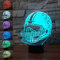 3D Optical Illusion Lampe LED Nachtlichter,KINGCOO Verstellbar 7 Farben LED Schreibtischlampen Acryl Licht Berührungsschalter Stereo Visual Atmosphäre Tischlampe,Geschenk für Weihnachten (Rugby Hut)