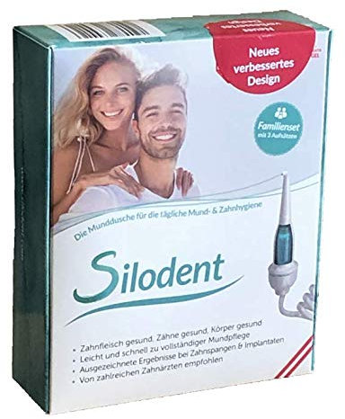 Silodent Munddusche. Die Revolution. Gesunde Zähne mit reiner Wasser-Kraft und ohne Strom