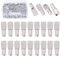 Glarks Lot de 150 piquets de support d'étagère en forme de cuillère, 5 mm, plaqué nickel