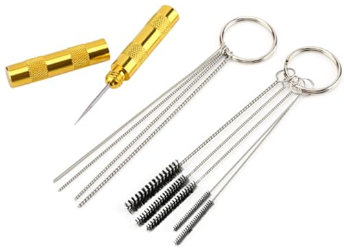 Airbrush Set 3pc Set Airbrush Spray Gun Nozzle Cleaning Repair Tool Kit Stainless Steel Needle Brush Set Art Accessories
