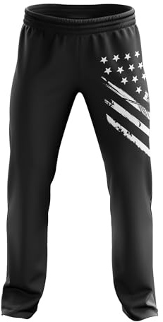 Tactical Pro Supply Jogginghose mit amerikanischer Flagge – Jogginghose für Männer und Frauen, Fitness, Workout