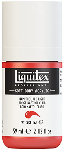 Liquitex Acrylic Paint, Naphthol red Light, 59 ml (Pack of 1)
