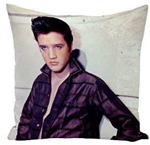 Kissenhülle für Foto von Star Celebrity Elvis Presley Sänger Alte Musik Original 6 40 x 40 cm