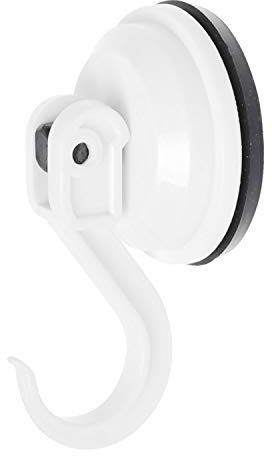 Cartrend Caravan 10198 - Ganchos con Ventosa (4 kg, 2 Unidades), Color Blanco