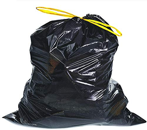 DanDiBo Lot de 100 sacs poubelle 30 l extra résistants à la déchirure et à la traction en PEBD 38 μ Pour la salle de bain ou le bureau 65 x 50 cm