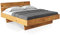 moebel-eins CURBY Massivholzbett Doppelbett Wangenbett mit Kopfteil aus massiver Thermo -Fichte, hochwertige Verarbeitung, einfacher Aufbau, Made in Germany, 200 x 200 cm, Natur
