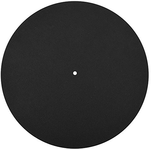 Goshyda Record Pad, schwarz Ultradünnes Antistatik Anti-Vibration Plattenspieler Record Pad Flat Slipmat