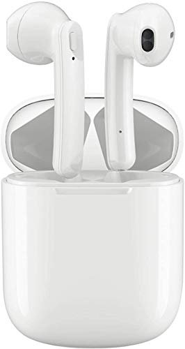 Wireless Bluetooth Headset, TWS-i12,Wireless Stereo Headphones 3D with IPX5 Waterproof, Automatic Pairing for Binaural Calls