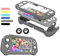Custodia per Nintendo Switch Lite，Cover Switch Lite Case Protettiva in Silicone Resistente Antigraffio con Schermo PC Integrato + 2 Cuscinetti Per il Pollice,Grigio