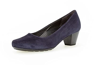 Gabor Damen Klassische Pumps, Frauen Elegante Pumps,Moderate Mehrweite (G),Lady,Ladies,Absatzschuhe,high,Heels,Court,Dark-Blue,42.5 EU / 8.5 UK