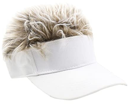 Homoyoyo Fake- Haar- Baseball- Hut Einstellbarer Sonnenblock- Hut mit Perücke- Spiked- Haar- Fashion Baseball Golf Cap für Männer& Frauen