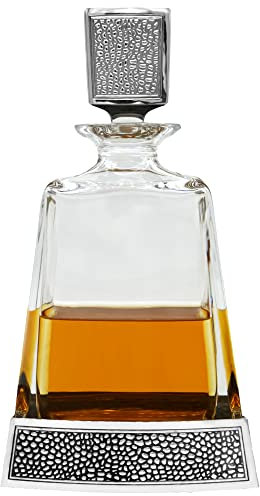 English Pewter Company 600ml Manhattan Decanter with Pewter Base and Lid [DEC013]