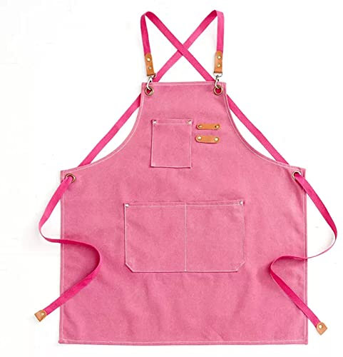 BATTTX Canvas Apron For Men, Heavy Duty Work Apron With Pockets, Waterproof Wear-resistant Tools Apron