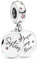 Charmes Le Parti sœur Forever pour Bracelets - Charms de Perles ajourées en Argent Sterling 925, charmes de Coeur d'amour pour Bracelets et Colliers pour Femmes Filles