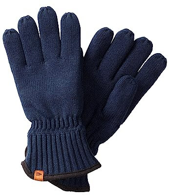 camel active Herren Strickhandschuhe mit warmen Futter Dunkelblau, menswear-M