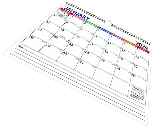 NUOBESTY Jahreskalender Wandkalender Feiertagskalender Stabiler zum Aufhängen für Zuhause oder Büro als Terminkalender Monatskalender Zimmerkalender Haushaltskalender Kalender fürs Büro