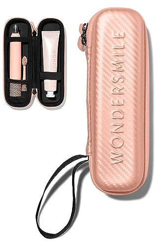 WonderSmile® Premium Reiseetui für Schallzahnbürste – Der ultimative Schutz für unterwegs - stabile wasserfeste Hartschale (Rose)