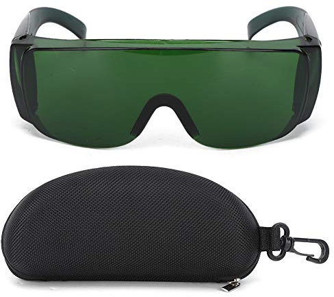 Laser Safety Glasses Laser Glasses Eye Protection Protective Goggles Eyewear for Light Filter for 405-1064nm Blue Violet Red Laser Engraving Cutting Machine(A)