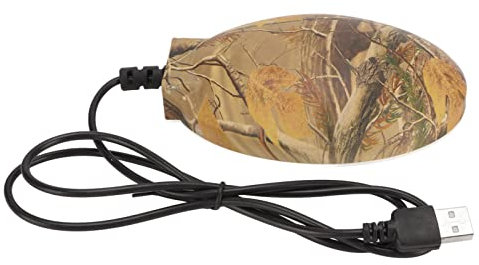 HOHXFYP Vogelbad Enteiser, Plug and Play Vogelbad Heizung Aus Kunststoff mit Thermostatisch Gesteuertem, Farbenfrohem Vogelbad Enteiser für Außenterrassen, Garten, Teich(5.9 in-bunt)