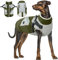 Hundemantel XL, Hundejacke Große Hunde Winterjacken & Wintermäntel für Hunde Schneeanzug Winter Hundewesten mit Geschirr(Armeegrün, XL)