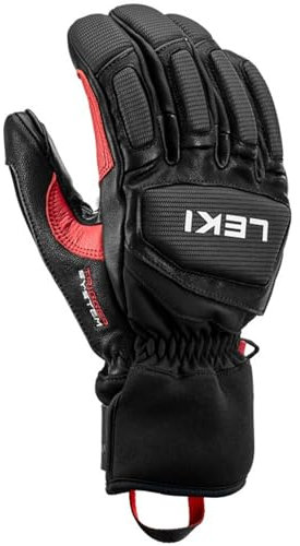 LEKI Griffin Pro 3D Handschuhe Skihandschuhe Fingerhandschuhe (schwarz-rot-weiß, 11.0)