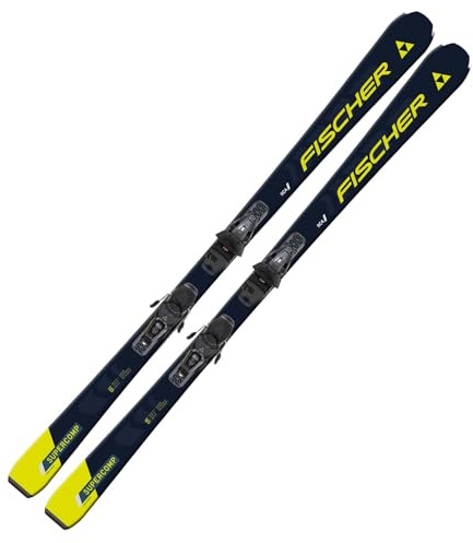 Ski Alpinski Carvingski On-Piste-Rocker - Fischer RC4 Supercomp SLR - inkl. Bindung RS10 SLR Z3-10 - All Mountain Ski - geeignet für Einsteiger bis Fortgeschrittene (165cm)