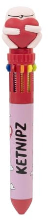 Grupo Erik Kugelschreiber 10 Farben Ketnipz 10-in-1 Multicolor - Mehrfarbiger Stift Offizieller Ketnipz Fanartikel