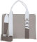 DKNY Women's Holly Medium Tote, Natural/White