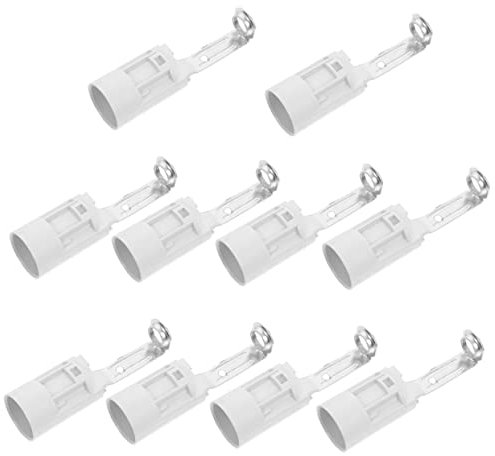 jojofuny 10stücke Teiliges Lampensockel Schraubfassung Kunststoff Kerzenfassung Ersatzfassung Für Kronleuchter Deckenleuchten Diy Beleuchtung