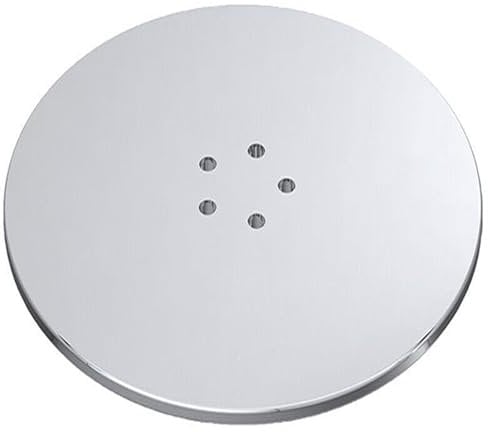 SPARES2GO 110mm Luxury Plug Cover for Shower Trap with 90mm Tray (Chrome Silver)