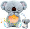 Yizemay Schlummer Otter mit Herzschlag, Schlummer-Koala, Koala Hasen Kuscheltier Baby Spielzeug, Otter Kuscheltier Mit Herzschlag, Babyparty und Neugeborenen Geschenk