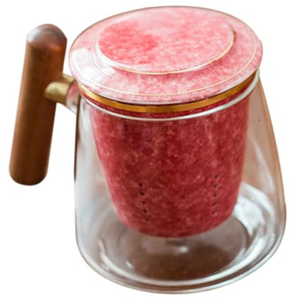 DECHOUS Set Di Tazze Da Tè in Da 400 Ml - Tazza Con Coperchio Manico Per La Casa