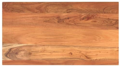 vidaXL Tischplatte, Holzplatte Rechteckig, Massivholzplatte für Bartisch Beistelltisch Esstisch, Ersatztischplatte, 120x50x2,5cm Akazienholz