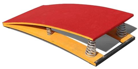 WOTZOV Gymnastik Sprungbrett 2 Federn Gymnastik Sprungbrett Gymnastik Weitsprung Leichtathletik Sprungbrett，A-60X40cm
